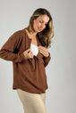 Blusa de amamentação Catarina - Marrom Blusa de amamentação Catarina - Marrom