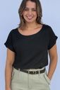 Blusa de amamentação viscolinho Aurora - preta Blusa de amamentação viscolinho Aurora - preta