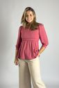 Blusa de amamentação manga princesa Bela - Rosa