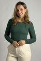 Blusa canelada de amamentação Annie - Verde