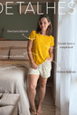 Short pijama de amamentação verão - Margaridas Short pijama de amamentação verão - Margaridas
