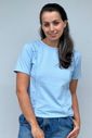 Camiseta de Amamentação zíper embutido - Azul Camiseta de Amamentação zíper embutido - Azul