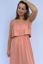 Vestido de Amamentação Babado - Rosa antigo Vestido de Amamentação Babado - Rosa antigo