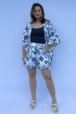 Conjunto - Kimono e short floral azul Conjunto - Kimono e short floral azul