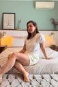 Blusa pijama de amamentação verão - Off white