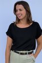 Blusa de amamentação viscolinho Aurora - preta Blusa de amamentação viscolinho Aurora - preta