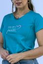 Camiseta de amamentação gola V - Amor que mora no peito Camiseta de amamentação gola V - Amor que mora no peito