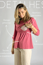 Blusa de amamentação manga princesa Bela - Rosa