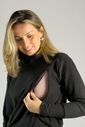 Blusa de amamentação Alice - Preta Blusa de amamentação Alice - Preta