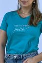 Camiseta de amamentação gola V - Amor que mora no peito Camiseta de amamentação gola V - Amor que mora no peito