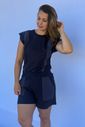 Conjunto amamentação muscle tee - Marinho Conjunto amamentação muscle tee - Marinho