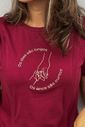 Camiseta de amamentação bordô - Os dias são longos