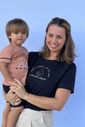 Camiseta de amamentação preta - Este corpo já foi lar Camiseta de amamentação preta - Este corpo já foi lar