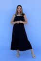 Vestido de Amamentação Babado - Preto Vestido de Amamentação Babado - Preto