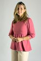 Blusa de amamentação manga princesa Bela - Rosa