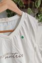 Camiseta de amamentação gola V - Feita para nutrir (LD)