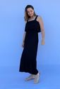 Vestido de Amamentação Babado - Preto Vestido de Amamentação Babado - Preto