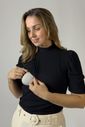 Blusa de amamentação Amélie - Preta Blusa de amamentação Amélie - Preta