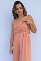 Vestido de Amamentação Babado - Rosa antigo Vestido de Amamentação Babado - Rosa antigo