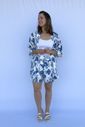Conjunto - Kimono e short floral azul Conjunto - Kimono e short floral azul
