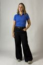 Blusa polo de amamentação Nina - Azul Blusa polo de amamentação Nina - Azul