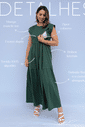 Vestido de amamentação Muscle tee - Verde Escuro