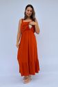 Vestido de Amamentação Babado - Terracota Vestido de Amamentação Babado - Terracota