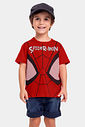 Camiseta manga curta infantil Spider-Man com máscara