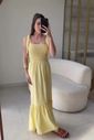 VESTIDO MIDI PATY AMARELO MANTEIGA