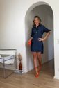 Vestido Chemise Jeans Curto