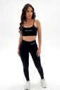 Conjunto Feminino Fitness Básico Legging e Top - Preto Conjunto Feminino Fitness Básico Legging e Top - Preto