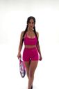Conjunto Feminino Fitness Básico Shorts e Top - Pink Magenta