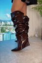 GAIA - BOTA FEMININA CANO LONGO SLOUCH MARROM GAIA - BOTA FEMININA CANO LONGO SLOUCH MARROM