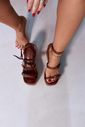 SANDÁLIA FEMININA PLATAFORMA TIRAS CAMEL - BINA SANDÁLIA FEMININA PLATAFORMA TIRAS CAMEL - BINA