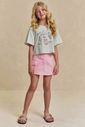 Conjunto de blusa em meia malha e short saia em sarja com elastano 96313 Lilimoon Teen Menina Conjunto de blusa em meia malha e short saia em sarja com elastano 96313 Lilimoon Teen Menina