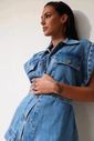 Colete oversized em denim 94439 Colete oversized em denim 94439