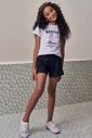 Conjunto de blusa em meia malha e shorts em moletom sem pelúcia 99354 Lilimoon Teen Menina Conjunto de blusa em meia malha e shorts em moletom sem pelúcia 99354 Lilimoon Teen Menina