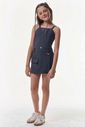 Conjunto de regata e short saia em alfaiataria premium melange 95987 Vic Teen Menina