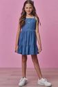 Vestido em jeans 99253 Vic Teen Menina Vestido em jeans 99253 Vic Teen Menina
