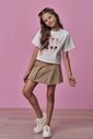 Short saia em sarja com elastano 98869 Vic Teen Menina Short saia em sarja com elastano 98869 Vic Teen Menina