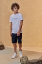 Bermuda em linho santorine com elastano 95121 Johnny Fox Teen Menino Bermuda em linho santorine com elastano 95121 Johnny Fox Teen Menino
