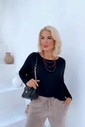 BLUSA AMPLA MANGA LONGA - PRETA BLUSA AMPLA MANGA LONGA - PRETA