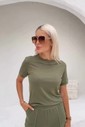 CONJUNTO BÁSICA E CALÇA COM PESPONTO - MILITAR