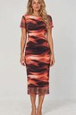 VESTIDO MIDI TULE MANGA CURTA – ESTAMPA Tie-Dye TERRACOTA VESTIDO MIDI TULE MANGA CURTA – ESTAMPA Tie-Dye TERRACOTA