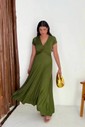 VESTIDO LONGO BUSTO NÓ - VERDE VESTIDO LONGO BUSTO NÓ - VERDE
