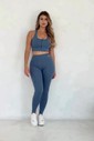 CONJUNTO FITNESS TOP E LEGGING - AZUL PETRÓLEO