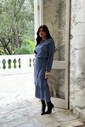VESTIDO CAMPONESA MANGA LONGA - ESTAMPA JEANS VESTIDO CAMPONESA MANGA LONGA - ESTAMPA JEANS