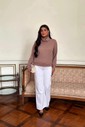 BLUSA TRICÔ - CAQUI BLUSA TRICÔ - CAQUI