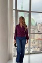 BLUSA TRANSPASSADA MANGA LONGA - BORDÔ BLUSA TRANSPASSADA MANGA LONGA - BORDÔ