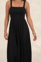 VESTIDO DECOTE QUADRADO ALÇA LARGA - PRETO VESTIDO DECOTE QUADRADO ALÇA LARGA - PRETO